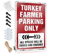 Turkey Farmer Parking Only Poster Home Bar Decor Decorative | Gorgeous Accessory Hanging Art For Drive Living Room(30X40CM)