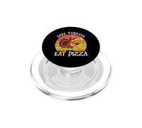 Turkey Funny Thanksgiving Save Turkeys Eat Pizza Italian PopSockets PopGrip for MagSafe