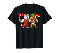 Turkey Germany Flag Turkish German Roots Türkiye Heritage T-Shirt