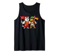 Turkey Germany Flag Turkish German Roots Türkiye Heritage Tank Top