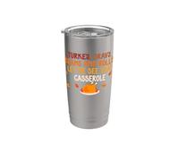 Turkey Gravy Beans and Rolls Let Me See that Casserole Fall Stainless Steel Insulated Tumbler
