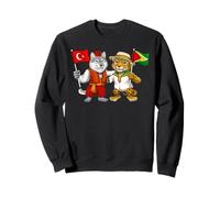 Turkey Guyana Flag Turkish Guyanese Roots Türkiye Heritage Sweatshirt