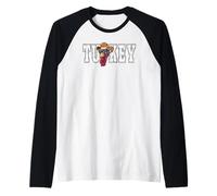 Turkey Happy Thanksgiving Funny Vibes Good time at Holidays Raglan Baseball Tee