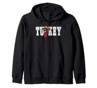 TURKEY Happy Thanksgiving funny vibes good time at holidays Zip Hoodie