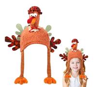 Turkey Hat - Long Legs Chicken Hat, Costume Headwear, Fun Holiday Design, Soft Material, Comfortable Fit | Thanksgiving Fun For Men, Women, Adults, Family Parties, Holiday Celebrations, Festive Events