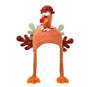 Turkey Hat - Soft Plush Medium Size | Christmas Chicken Hats | Stuffed Christmas Turkey Hat | Comfortable Festive Design For Holiday Parties Family Fun Costume Dress Up And Daily Seasonal Wear