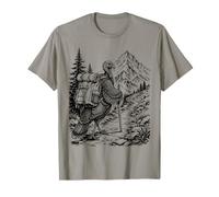 Turkey Hiking Mountain Backpack Camping Trail Explorer T-Shirt