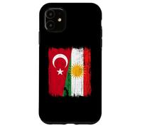 Turkey Kurdistan Half Flag Turkish Kurdish Heritage Jersey Case for iPhone 11