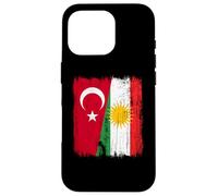Turkey Kurdistan Half Flag Turkish Kurdish Heritage Jersey Case for iPhone 16 Pro