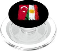 Turkey Kurdistan Half Flag Turkish Kurdish Heritage Jersey PopSockets PopGrip for MagSafe