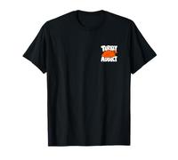 Turkey Lover Retro Graphic Front and Back Print T-Shirt