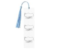 Turkey Map Print Reading Page Markers Wooden Bookmarks, 5pcs Wood Bookmarks with Tassels, Gifts for Men Women