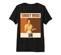Turkey Mode On Funny Thanksgiving Retro Woman Premium T-Shirt