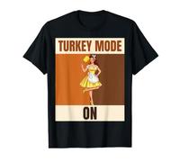 Turkey Mode On Retro Pinup Housewife Value Graphic T-Shirt