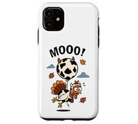 Turkey Moo in Cow Costume with Balloon Funny Thanksgiving Case for iPhone 11
