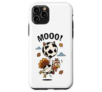 Turkey Moo in Cow Costume with Balloon Funny Thanksgiving Case for iPhone 11 Pro