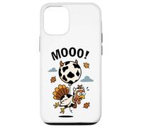 Turkey Moo in Cow Costume with Balloon Funny Thanksgiving Case for iPhone 12/12 Pro