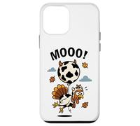Turkey Moo in Cow Costume with Balloon Funny Thanksgiving Case for iPhone 12 mini