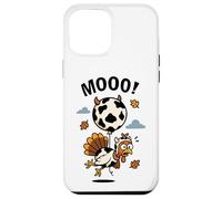 Turkey Moo in Cow Costume with Balloon Funny Thanksgiving Case for iPhone 12 Pro Max
