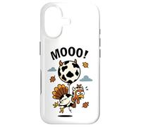 Turkey Moo in Cow Costume with Balloon Funny Thanksgiving Case for iPhone 17