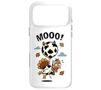 Turkey Moo in Cow Costume with Balloon Funny Thanksgiving Case for iPhone 17 Pro Max