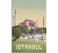 Turkey Open-air Arena Vintage Travel Poster Retro Wall Art Canvas Poster Art Print Room Decor Home Decor Unframed 50x75cm