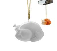 Turkey Ornaments for Rear View | 3D Cute Silicone Home Decor - Creative Thanksgiving Turkey Charm - for Holiday Birthday Party Offices Home Room Car Bag School Dormitory Apartment