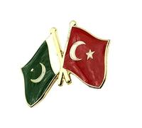 Turkey Pakistan Turkish Pakistani Islam Friendship Metal Country Flags Pin Badge