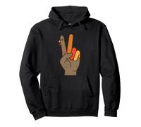 Turkey Peace Sign - Funny Hippie Novelty Cool Thanksgiving Pullover Hoodie