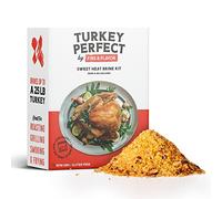 Turkey Perfect by Fire & Flavor All-Natural Sweet Heat Brine Kit, Perfect for Roasting, Grilling, Smoking, and Frying, Includes Durable Double-Zipper Gusseted Brining Bag for Birds up to 25 lbs