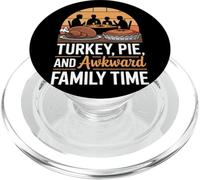 Turkey Pie and Awkward Family Time Thanksgiving PopSockets PopGrip for MagSafe