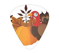 Turkey Pumpkin Guitar Pick 12 Picks Fashion Durable Bass Plectrums In A Box For Ukulele Electric Guitar Bass