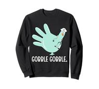 Turkey Scrubs Rubber Gloves Nurse Fall Nursing Thanksgiving Sweatshirt