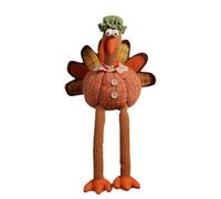 Turkey Stuffed Animal - Harvest Theme Plushi, Cute Autumn Figure | Seasonal Interior Decoration with Whimsical Style for Children's Room, Thanksgiving Sofa or Tabletop Accent