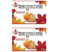 Turkey Sugarbrush Echo Mountain Maple Syrup Cookies 325g | Canadian Maple Cream Filled Biscuits | Pure Maple Cream Sandwich Cookies | Premium Maple Biscuits Gift Box (2x325gr)