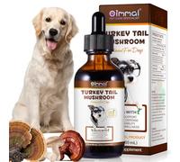 Turkey Tail Mushroom for Dogs, Dogs Turkey Tail Mushroom Liquid Supplement for Immune & Digestive, Joint Energy Support, with 5X Mushrooms, Turmeric & Probiotic, 60ML