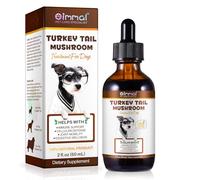 Turkey Tail Mushroom for Dogs,Turkey Tail Mushroom Liquid Extract for Immune & Digestive, Joint, Energy,Dog Mushrooms Drop with Turmeric & Probiotic,Faster Absorption- 60ml