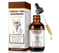 Turkey Tail Mushroom Liquid Drops for Cats - with Reishi, Maitake, Probiotics & Turmeric - Natural Flavour, 60ml