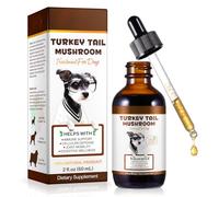 Turkey Tail Mushroom & Turmeric Liquid Drops for Dogs - Natural Bacon Flavour with Probiotics - 60ml