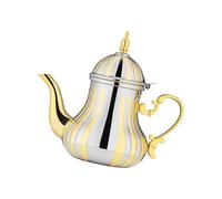 Turkey Teapot Stainless Steel 1.2L Arabic Coffee Pots Serving Kettle with Curved Spout for Tea Coffee Hot Water Tea Kettle