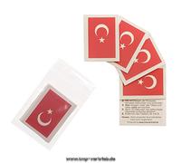 Turkey Temporary Tattoo Set - Turkey Fan Tattoo Flag (5 x Turkey Tattoos)