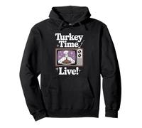 Turkey time live retro tv chef show dinner Thanksgiving Pullover Hoodie