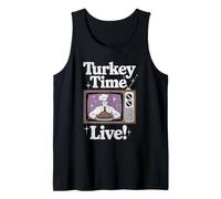 Turkey time Live Retro tv Chef Show Dinner Thanksgiving Tank Top