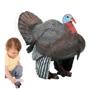 Turkey Toy Figurine, Realistic Animal Model, Multi-Purpose Turkey Figurine Toy For Desktop Decoration For Outside Toys, Birthdays, Christmas