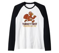 Turkey Trot 2025 Powered by Pie Retro Running Tee Raglan Baseball Tee