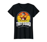 Turkey Trot Squad Thanksgiving Run Costume Pilgrim Running Value Graphic T-Shirt, Women, Black, XL