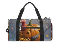 Turkey Trouble Gym Bag Sport Gym Tote Bag Lightweight Duffle Bag Carry On Weekender Bags for Women Men, white, One Size