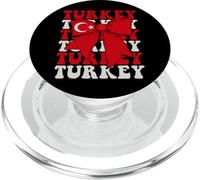 Turkey Turk Pride Coquette Bow Flag PopSockets PopGrip for MagSafe