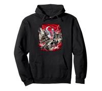 Turkey Wolf Grey Wolves Patriotic Flag Pullover Hoodie