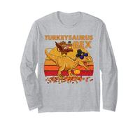 Turkeysaurus Rex Turkey Dinosaur Thanksgiving Toddler Boys Long Sleeve T-Shirt